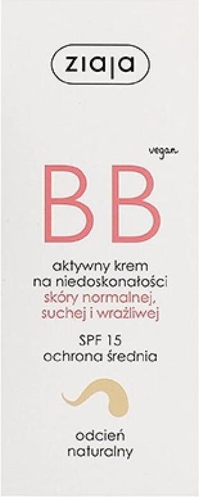 Actual product image Ziaja Bb Cream Normal And Dry Skin Spf 15 - Bb Krém Natural (50 ml)