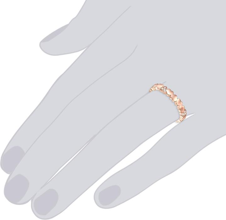 Immagine prodotto Lulu & Jane Cuore in argento sterling con zirconi in oro rosa - 33248 (54, 925 Argento)