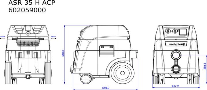 Immagine prodotto Metabo ASR 35 H ACP (Aspirapolvere a umido e a secco)