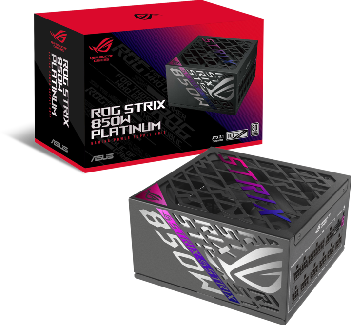 Actual product image ASUS ROG-STRIX-850P-GAMING power supply unit (850 W)