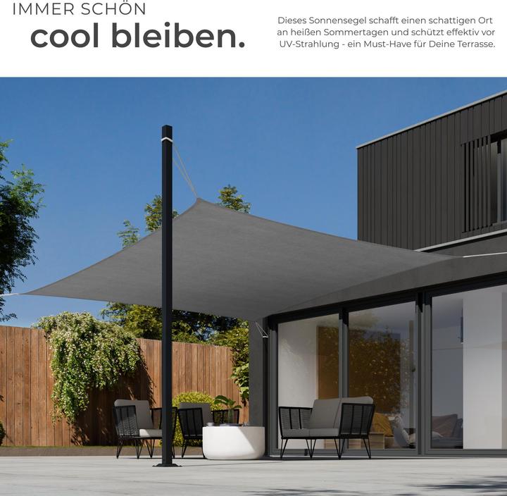Produktbild tectake Sonnensegel (300 x 300 cm)