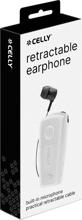 Produktbild Celly In-ear Kabelgebundenes Headset Weiss mit (NC, Kabelgebunden)