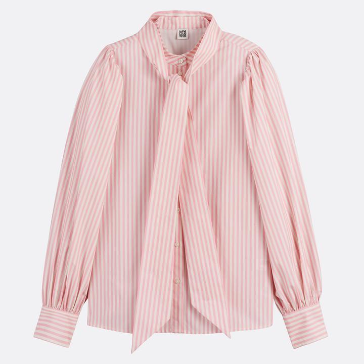 Immagine prodotto La Redoute Collections Gestreiftes Lavallière-Hemd mit langen Ärmeln (M)