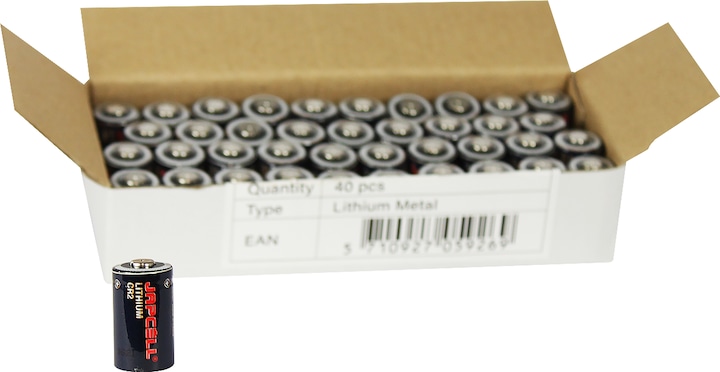 Actual product image Japcell Lithium (40 pcs., CR2)