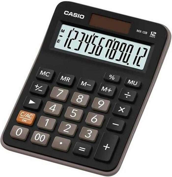 Casio MX-12B (Piles, Cellules solaires)