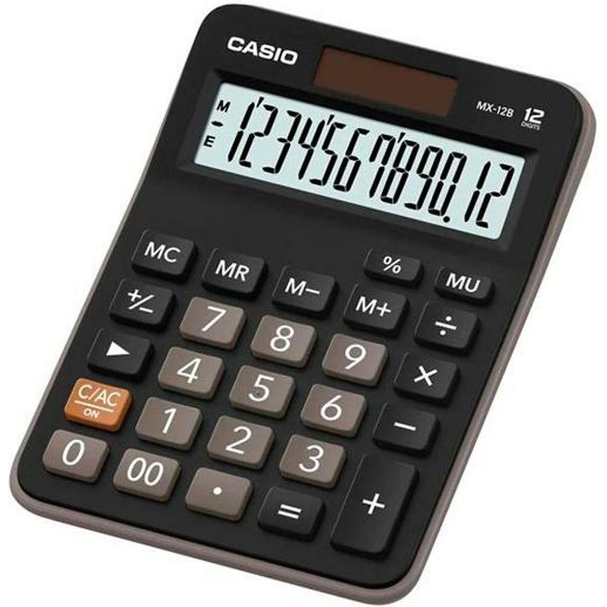 Casio, Taschenrechner, MX-12B (Batterien, Solarzellen)