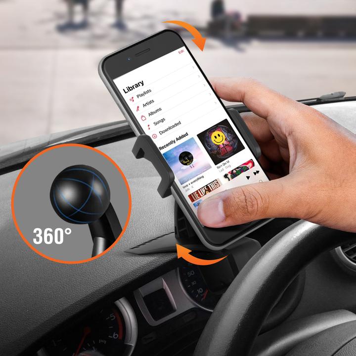 Actual product image LinQ Car mount smartphone sun visor