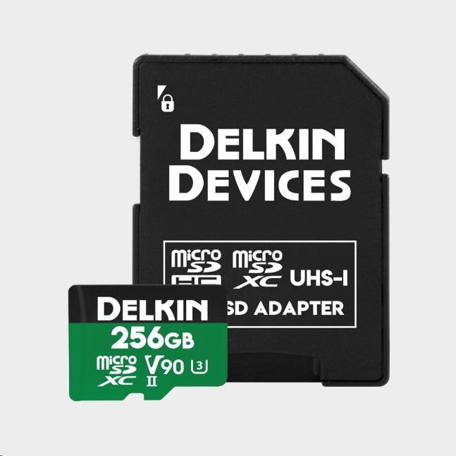 Actual product image Delkin Power (256 GB, microSDXC, U3, UHS-II)