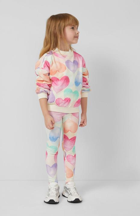Produktbild s.Oliver Sweatshirt Oversize-Sweatshirt mit All-over-Print (98)