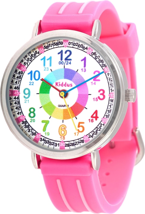 Produktbild Kiddus Time Teacher Pink (Analoguhr, 33 mm)