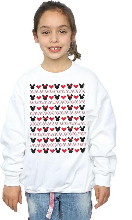 Image du produit Disney - Sweat MICKEY AND MINNIE CHRISTMAS HEARTS - Fille (152, 158)