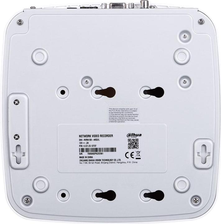 Produktbild Dahua NVR 8CH 8MP HDMI/VGA 1HDD 2USB AUDIO I/O 1LAN 12V (Netzwerk Videorecorder (NVR))