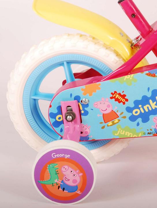 Produktbild Peppa Pig Pig Kinderfiets - Meisjes - 10 inch - Roze/Blauw - Doortrapper