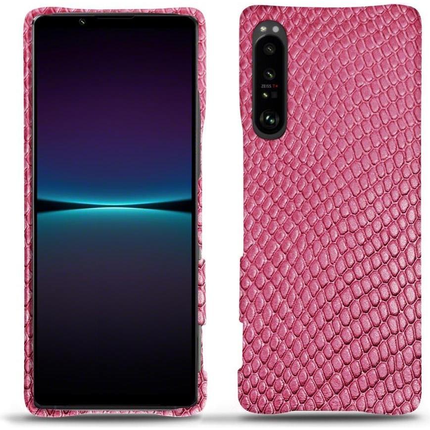 Thumbnail - Noreve Lederschutzhülle (Sony Xperia 1 IV), Smartphone Hülle, Rosa