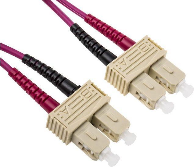 Image du produit RS PRO Patchcord Multi Duplex SC-SC Violet 1m (1 m)
