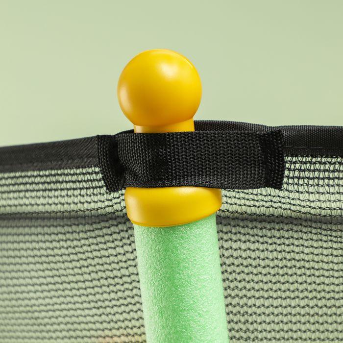 Produktbild Swisshandel24 Kinder Trampolin Ø163,5 cm, Indoor Trampolin, Kindertrampolin bis 50 kg Grün (163.50 cm)