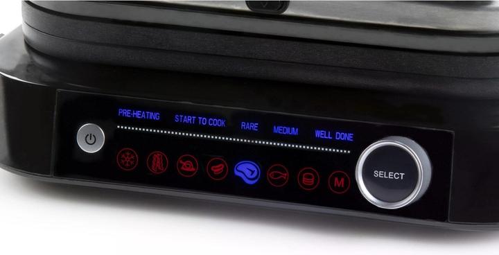 Produktbild Domo Genius Elektro Kontaktgrill Antihaftbeschichtung, mit Display Edelstahl, Schwarz