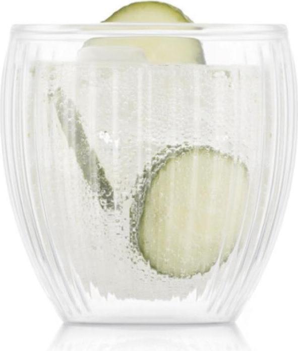 Produktbild Bodum Trinkglas Pavina doppelwandig geriffelt 2 Stück 0.2 l (0.20 l, 2x)