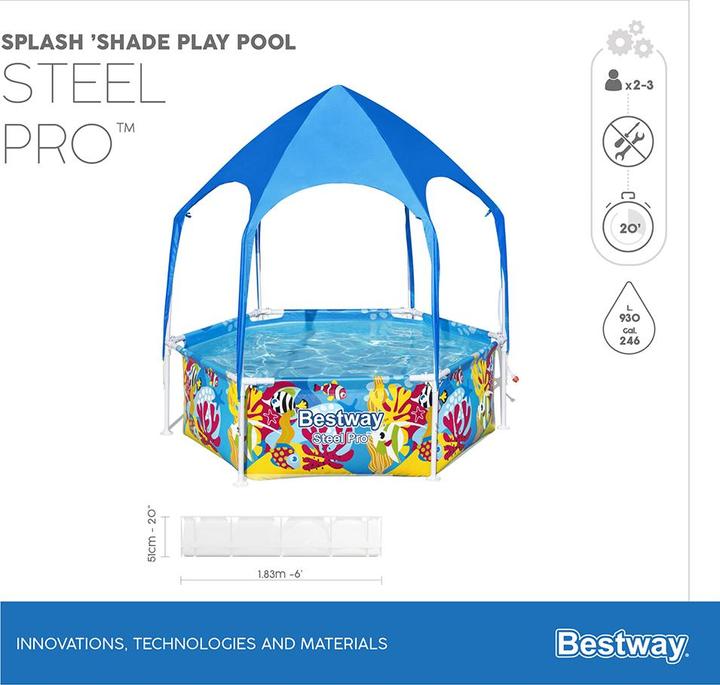 Actual product image Bestway Splash-in-Shade Play Pool
