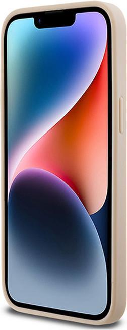 Immagine prodotto DKNY Custodia in pelle PU a righe tono su tono per Apple iPhone 14 Pro - rosa (Apple iPhone 14 Pro)