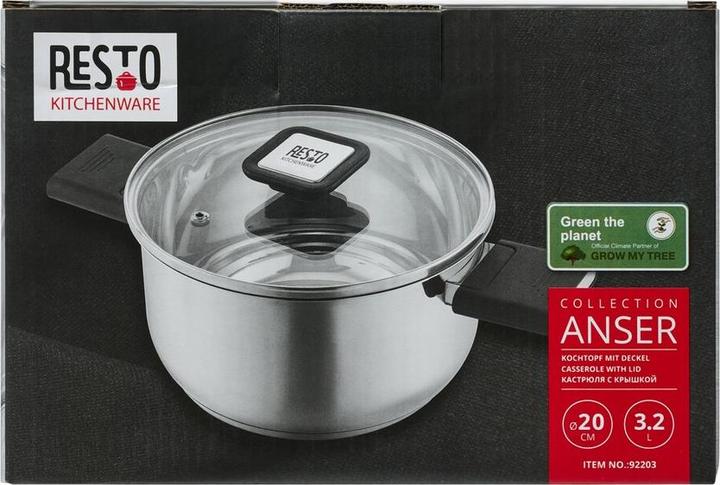 Productafbeelding Resto BRAADPAN D20CM 3,2L/92203 (20 cm, Steelpan, Roestvrij staal)
