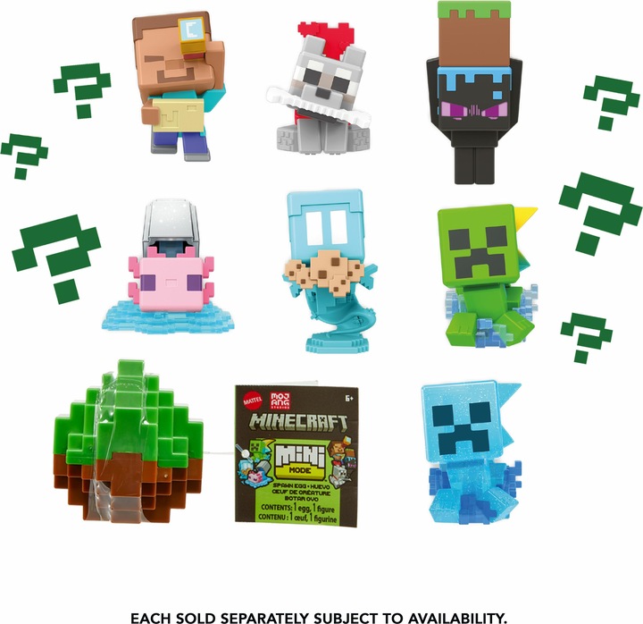Actual product image Minecraft Mini Mode Spawn Egg (assorted - randomised)