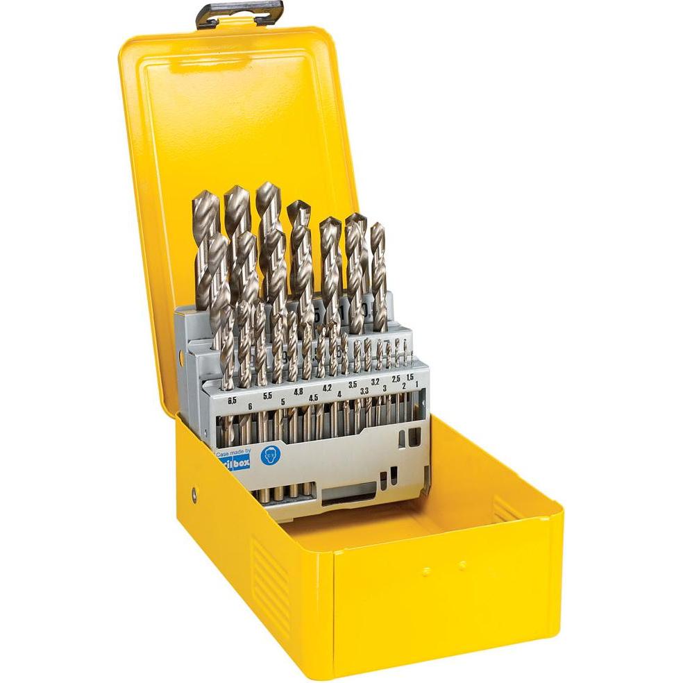 DeWalt, Punta da trapano, Set di punte per metallo HSS-G (1 mm, 1,5 mm, 2 mm, 2,5 mm, 3 mm, 3,5 mm, 4 mm, 4,5 mm, 5 mm, 5,5 mm, 6 mm, 6,5 mm, 7 mm, 7,