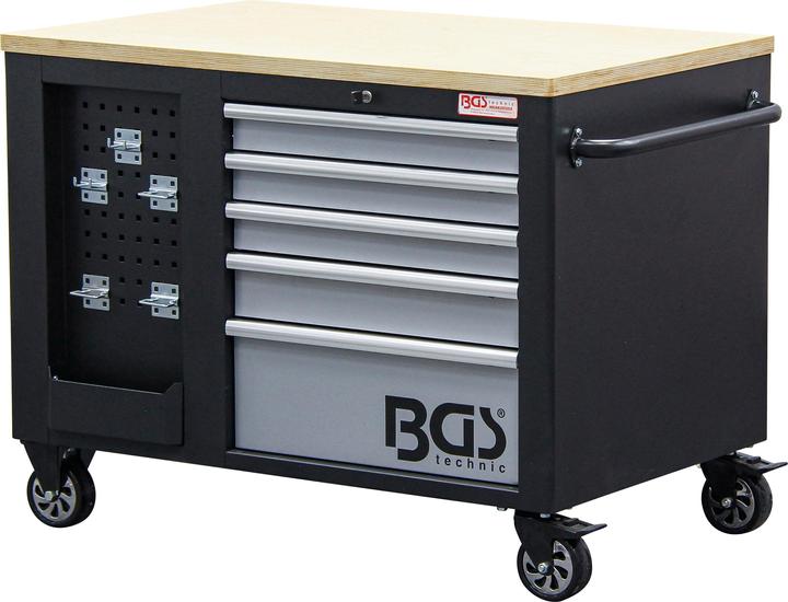 Produktbild BGS Werkstattwagen 2 x 5 Schubladen 1 Schrank leer (1 x)