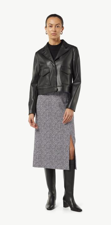 Produktbild Comma Rock Midirock aus Jacquard mit Schlitz (32)