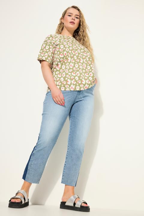 Image du produit Studio Untold Jean mom taille haute avec gousset latéral. Jambes larges et 5 poches (42)