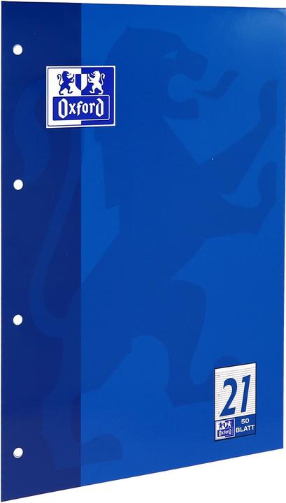 Produktbild Oxford Schulblock (A4, Liniert, Harter Einband)