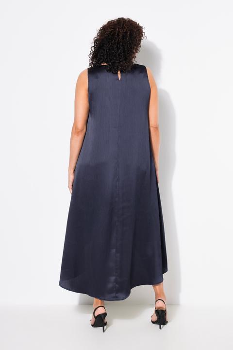 Actual product image Ulla Popken Sleeveless Asymmetric Crash Satin Dress (42, 44)