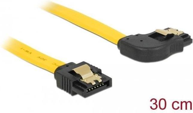 Produktbild Delock SATA2 Kabel intern, 30cm mit Clip, gelb