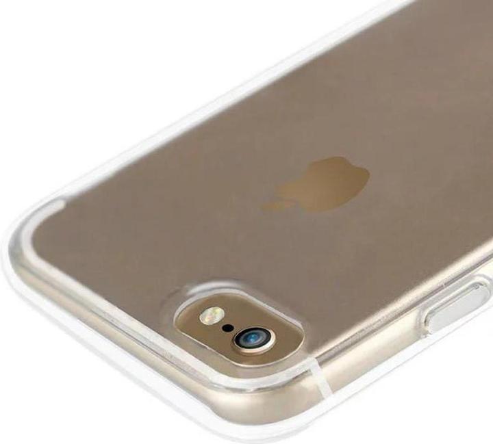 Actual product image Hermex Apple iPhone 8 rubber cover silicone transparent yellow