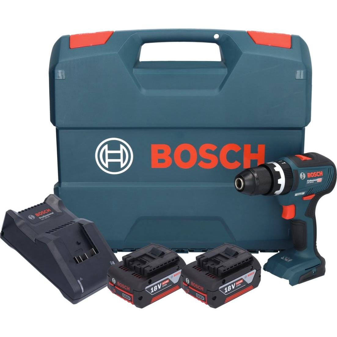 Thumbnail - Bosch Professional, Bohrmaschine + Akkuschrauber, Bosch GSB 18V-55 Professional Akku Schlagbohrschrauber 18 V 55 Nm Brus...