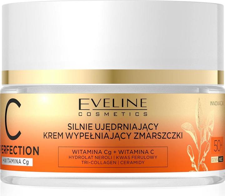 Eveline C Perfection Strong Firming Wrinkle Filling Cream 50+ Day & Night (Eye Care Fluid, Day + Night, 50 ml)