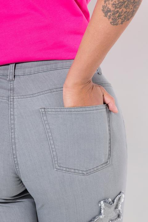 Produktbild Angel of Style Jeans, Straight Fit, Sterne, 5-Pocket (44)