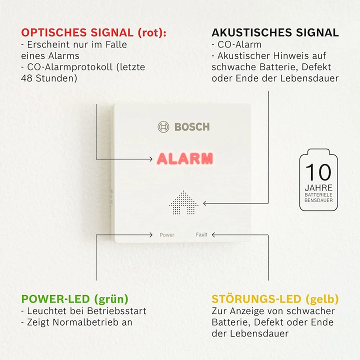 Immagine prodotto Bosch Home Comfort Rivelatore di CO D-CO