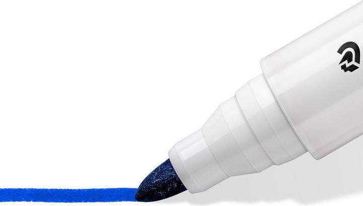 Actual product image Staedtler Lumoc. Whiteb. Mar. blue on sheet 3513BKDA (Blue, 2 mm, 1 x)