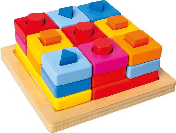 Produktbild Mertens Buntes Holz-Steck/Stapelspiel