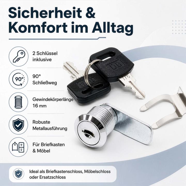 Immagine prodotto Wiltec Briefkastenschloss