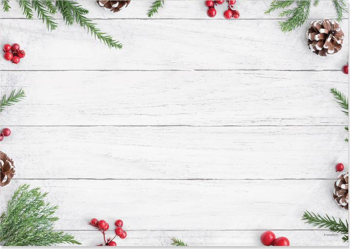 Produktbild Trendform Papiertischset White Christmas (42 x 30 cm)