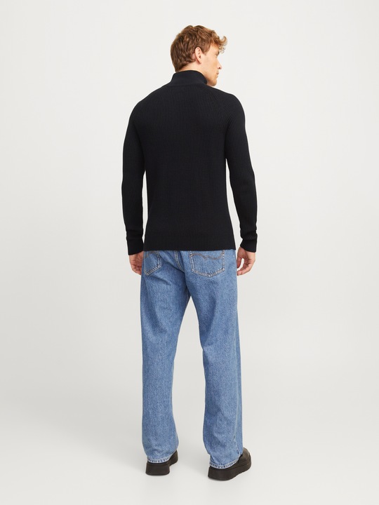 Produktbild Jack & Jones Einfarbig Strickpullover mit Halber Reissverschluss Strickpullover mit Halber Reissverschluss (XXL)