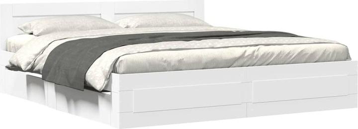 Actual product image VidaXL Bed frame with headboard (180 x 200 cm)