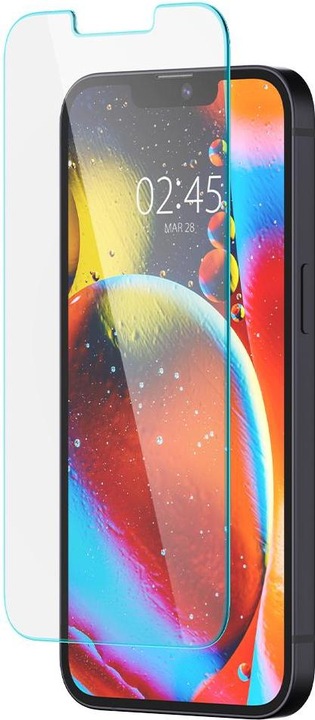 Actual product image Spigen EZ FIT Tempered Glass Screen Protector With Mounting Frame Apple iPhone 13 Mini 2-pack (2 Piece, Apple iPhone 13 mini)