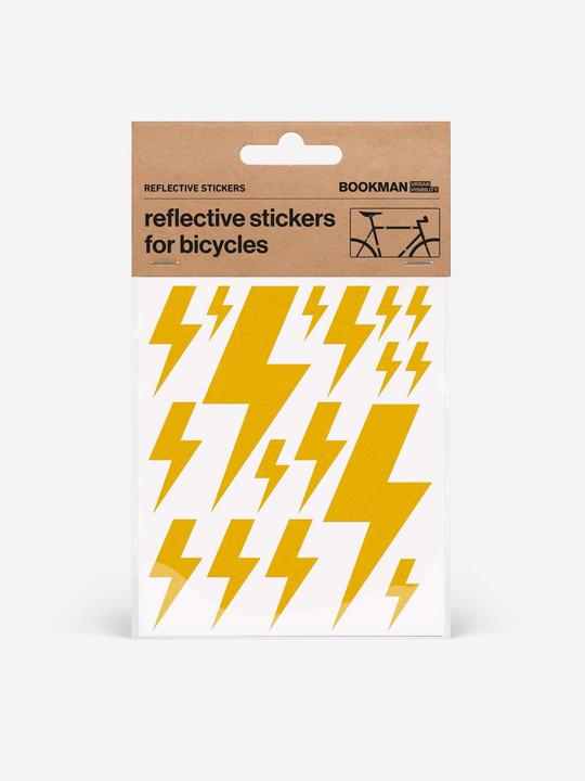 Actual product image Bookman lightning bike reflective stickers kit