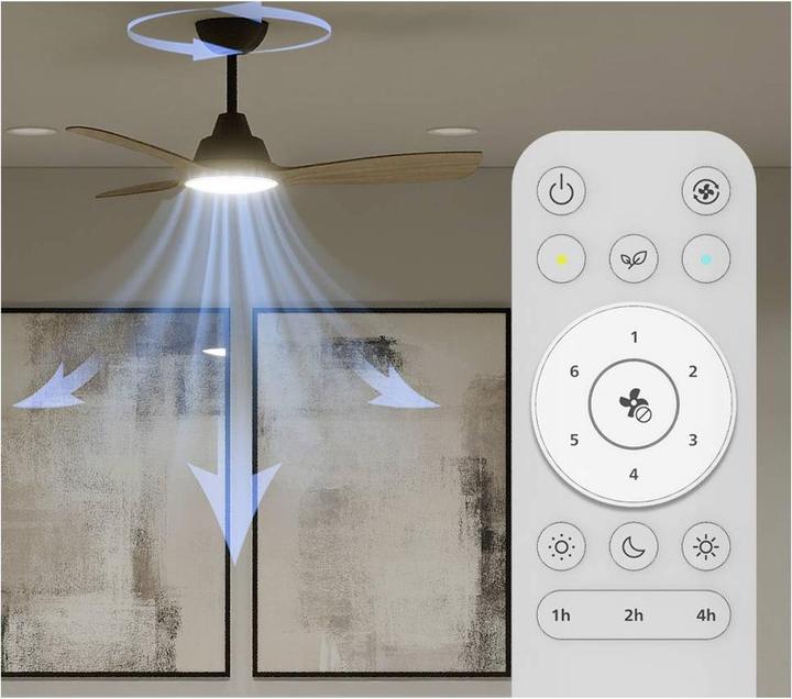 Produktbild Philips Olas Deckenventilator mit LED-Beleuchtung (50 dB)
