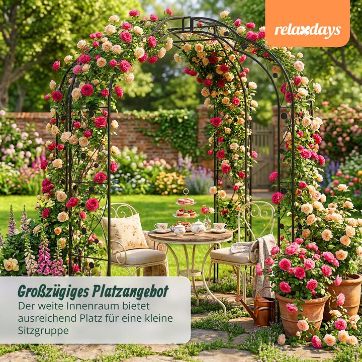 Immagine prodotto Relaxdays Padiglione per rose (199 cm, 199 cm)