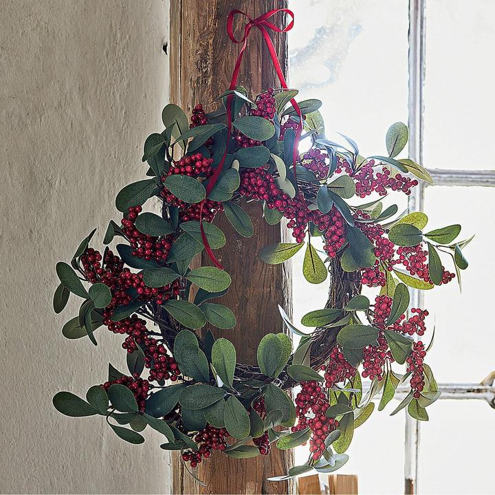 Image du produit Loberon Couronne Lenius vert/rouge
