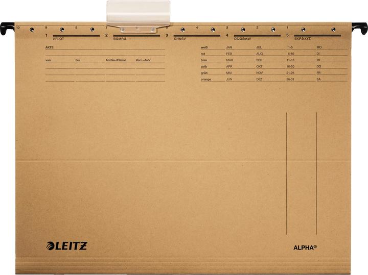 Actual product image Leitz ALPHA hanging file, A4, open at the sides, natron (A4, 1 x)
